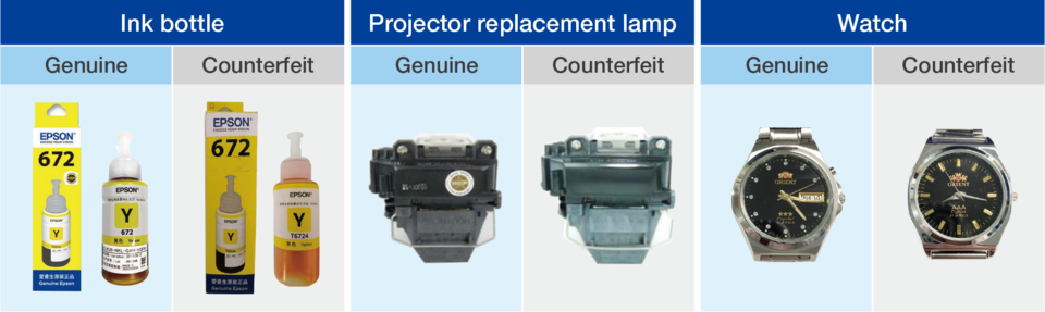 Counterfeit Products of Epson products